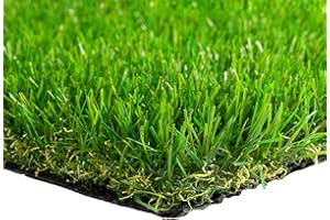 Steffensmeier Dublin Artificial Grass | Sunshine Hours: 20,000 | 37 mm | Outdoor | Sold by the Metre | Waterproof | Green, Size: 100 x 200 cm
