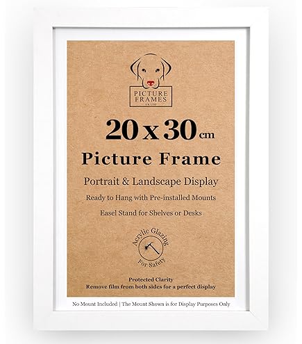 Passepartout Hama Per Cornice Foto - Formato 30x40 Cm, Design Rettangolare Con Taglio Obliquo Bianco - Foto 3