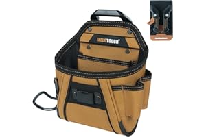 MELOTOUGH Pochette à outils avec clip de ceinture pour électricien, charpentier, construction, technicien