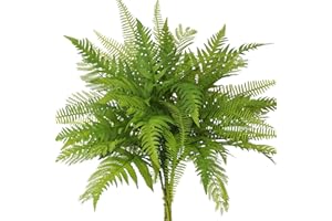 Hawesome Artificial Ferns for Outdoors 31" Large Fake Greenery Stems Boston Faux Plants UV Resistant Artificial Plant for Garden Planter Window Porch Home Indoor Outdoor Decor