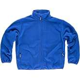 WORKTEAM Fleece Jacket, Stand Collar with Zip, 100% Polyester 280 g, Soft Interior, Warm and Breathable, Workwear and Outdoor