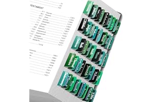 GOTIDEAL Bibel-Tabs, 90 Tabs, Kunststoff laminierte Bibelreiter für Frauen und Männer, Großdruck-Bibel-Tabs zum Studium der Bibel, Index-Tabs für Altes und Neues Testament, Bibeletiketten Tabs-Grün