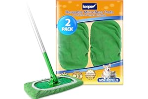 KEEPOW per Swiffer Panni Catturapolvere, Lavabili Cuffietta Microfibra per Swiffer Lavapavimenti, Panni Riutilizzabili Microfibra per La Pulizia di Pavimenti Duri, Pavimenti In Legno, Set di Prova