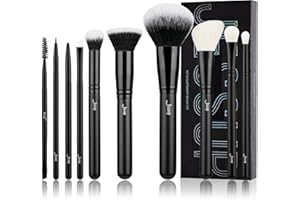 Pennelli Jessup 10 pezzi Set di pennelli per trucco professionale Fondotinta in polvere Blush Contour Bronzer Concealer Ombretto Blending Eyeliner per sopracciglia Spoole T323
