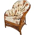 Hartfords Relpacement cushions for a Wrap round Suite of Conservatory Cane Furniture (CUSHIONS ONLY) (1 x Chair, Tai Pai Peach)