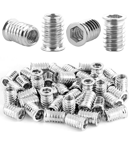 Aatpuss 100 Inschroefmoeren M6 – RVS – Met Afdekrand – Voor Hout & Meubels – 6 Mm Draad – Eenvoudig Te Installeren – Roestvrij & Duurzaam – 100 Stuks