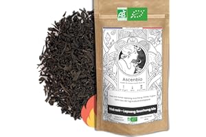 Ascenbio - Tè nero - Lapsang Souchong bio - 180 g di massa - preparato e confezionato in Francia - imballaggio biodegradabile