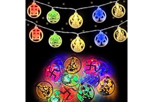 MOONLIGHT MILES Diwali String Lights,5.4FT 10 LED Diya Fairy Lights,Diwali Decoration Items for Diwali Party Home Indoor Outdoor Decor (Multi-Color, 5.4FT-Battery Powered)