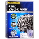 Fluval Zeo-Carb, Tatlı Su Akvaryumları i&ccedil;in Kimyasal Filtre Ortamı, 150 gram Naylon Torbalar, A1490, Beyaz, T&uuml;m Cins Boyutlar