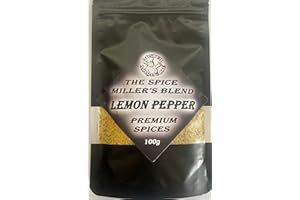 MISTER MARINADE The Spice Miller's Blend, Lemon Pepper 100g, Premium Artisan Spice Mixes Low Sugar & No Sugar Seasonings