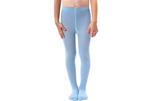 NOQ Collant per ragazze in maglia tinta unita Calze bambini opache calde per la scuola Spettacolo di danza classica Nursery