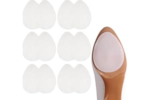 FLZONHUT Suela Antideslizante,12 Piezas Pegatinas Antideslizantes para Suelas,Pegatinas Antideslizantes para Zapatos,Protectores de Suela Suela Antideslizante Autoadhesiva para Hombres Mujeres(Transparentes)