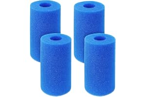 S-Union Éponge Filtrante Type A,Cartouche Filtres de Piscine en Mousse RéUtilisable et Lavable,Filtre en Mousse à Cartouche pour Intex Type A Piscine, Aquarium, Spa(4 Pièces)