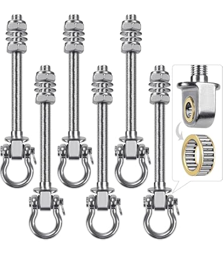 Kit Cinghie Per Altalena - Corda In Nylon Regolabile - Con Moschettone - Per Interni Ed Esterni - Foto 4