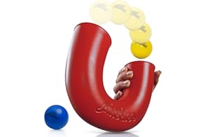 pindaloo Jonglierfähigkeits-Spielzeug | EIN spannendes neues Spiel für Kinder, Jugendliche und Erwachsene – Spielen drinnen und draußen | Entwicklung der motorischen Fähigkeiten (rot)