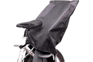 Zamboo Child Bike Seat Rain Cover - Raincover for Child Bike Seat Rear (Eg. Thule, Polisport, Urrider, Hamax) - Black