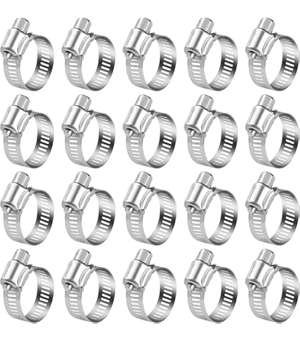 Uxcell Adjustable Stainless Steel Hose Clamp (10 Piece), 9-16mm - View #6