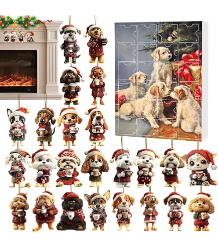 Calendario Dell'Avvento 2025 A Tema Panda - 24 Ornamenti In Acrilico, Decorazione Natalizia Per Parete O Albero, 26x18 Cm