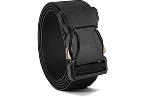CHAOREN Tactical Belts for Men, Work Belt 1 1/2" Adjustable Nylon Webbing, Ideal for Military, Hiking & EDC Use