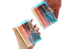 WOKIRO 2 album fotografico piccolo per foto grandi da 7,6 cm, compatibile con Fujifilm Instax Mini Film/Polaroid Instax Mini/Kpop Photocards (36 tasche)