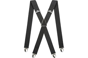 Pierrot - Bretelle Uomo Larghe Vintage - Regolabili Fino A 130cm - Garantite A Vita - Clip molto forti - Bretelle Uomo Eleganti