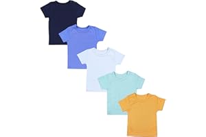 TupTam Camiseta Manga Corta para Bebé, Pack de 5