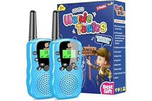 Qukir Boy Toys Age 5 6 7 8 9, Walkie Talkie Outdoor Toys for 3-10 Year Old Boy Gift for 3-10 Year Olds Sensory Toys Garden Toys Outdoor Games for Kid Camping Accessories Learning Resources Light Blue