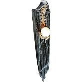 Design Toscano the Grim Reaper Işıklı Duvar Heykeli