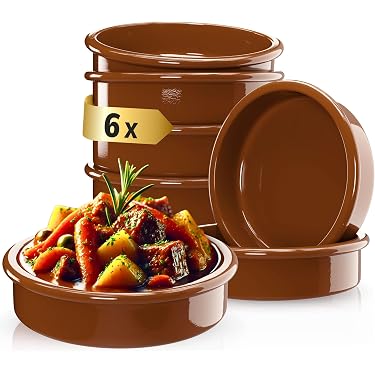Flexzion Keramik Mini Schüssel Set, 6er Porzellan Dipschale mit Griff Flexzion Keramik Mini Schüssel Set, 6er Porzellan Dipschale mit Griff