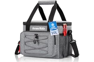 PeranoRidia Kühltasche Faltbar für Unterwegs, Isoliertasche Thermotasche Cooler Bag für Essen & Getränke, Tragbare Kühlbox für Camping Strand BBQ Grillen Picknick Wandern Einkaufen