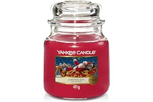 Yankee Candle Scented Candle | Christmas Eve Medium Jar Candle| Burn Time: up to 75 Hours