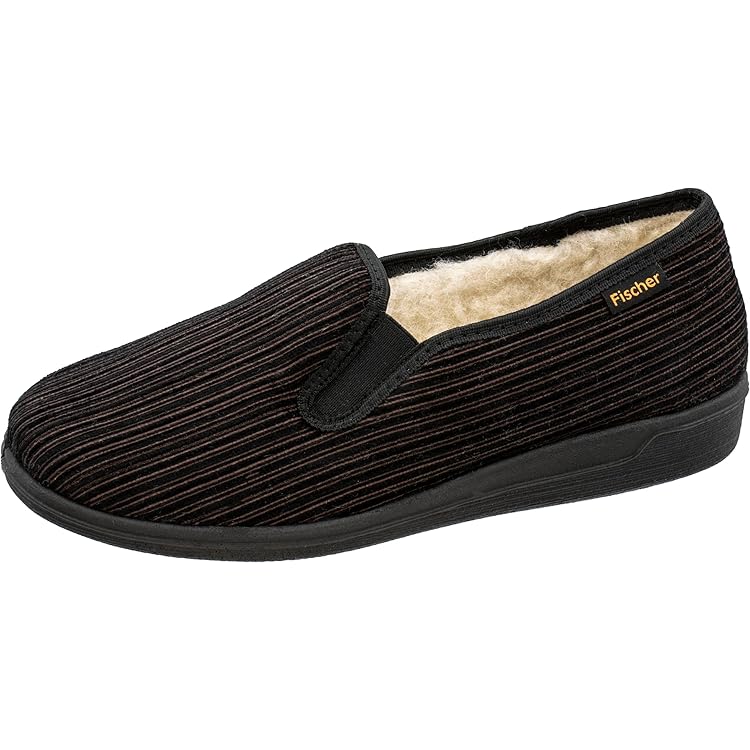 Git-up Diabetici pantoffels voor heren, schoenen voor artritis, oedeem, verstelbare sluiting, traagschuim pantoffels, koffie, 45 EU