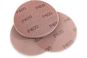 Kcmell 20PCS 150mm Mesh Sanding Discs 400 Grit, 6 Inch Hook and Loop Sanding Pads, Dust Free Disc Anti-Blocking Long-Lasting Sharp Sandpaper for Car Wood Furniture Floor
