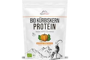 ‎ALPENPOWER AlpenPower Organic Pumpkin Seed Protein 600 g - 100% Pure & Natural Pumpkin Seed Protein from Austria - Vegan Protein Powder without Additives, Versatile