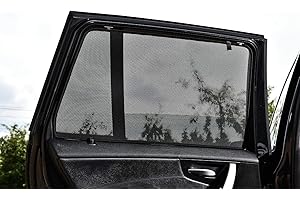 CARSHADES Satz Car Shades (Hintertüren) kompatibel mit Volkswagen Golf VII 5 türer 2013-2020 (2-teilig),Schwarz