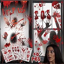 JSCARLIFE Adesivo Horror Per Auto In Vinile - Decorazione Di Halloween Impermeabile Per Auto, Finestre, Pareti (Colorato) - 5