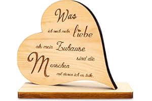 SAGL.TIROL HOLZMANUFAKTUR sagl.tirol Zirbenherz auf Sockel mit Gravur (was ich noch mehr Liebe)