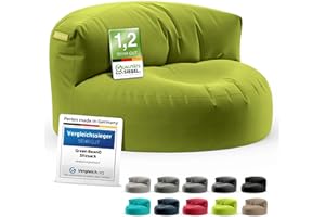 Green Bean© Pouf Poire Lounge avec matériau de Rembourrage, pour intérieur et extérieur, 90 x 50 cm, Vert