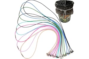 AOUOU Large Rubber Bands 8 Pcs Trash Can Bag Bands Elastic Bands,Trash Can Bag Bands for Kitchen 13 to 30 Gallon Garbage Cans