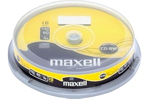Maxell CD-RW80 10 Pack Spindle
