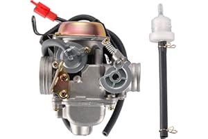 GOOFIT PD24J Carburetor with Air Filter Intake Manifold Replacement For GY6 125cc 150cc Go Kart Scooter 152QMI 157QMJ