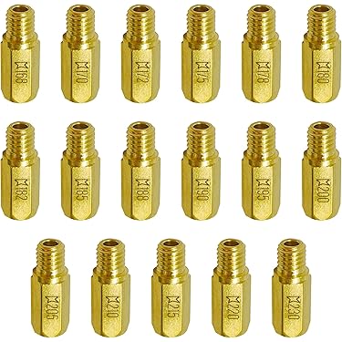 GisWell Vergaserdüsen Set 20 Stück M6 - 55-150 Für Roller Motorrad