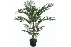 Requena Artificial Tree with Lifelike Leaves Black Plastic Pot 95cm OAK3053