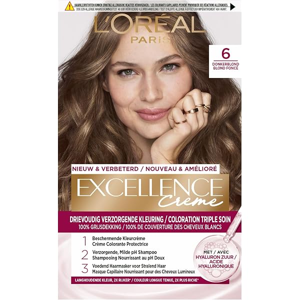 L’Oréal Excellence Haarfarbe Natural Dark Brown 4 – 270 G, Permanente Coloration Mit Pflege
