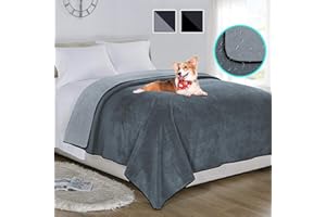 SOFTAN Waterproof Blanket 178 x 230 cm - Love Blanket Waterproof with 3-Layer Wet Protection, 100% Leak-Proof Bedspread for Baby, Adults & Pets, Suitable for Bed & Sofa, Easy to Clean