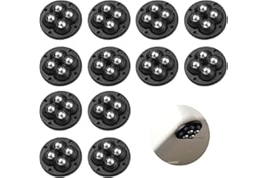 AUCANNIO Mini Caster Wheels for Small Appliances 12PCS, Universal Self Adhesive Small Castor, Mini Swivel Wheels 360° Rotation for Trash Can Kitchen Appliance Storage Box Small Furniture Four Beads