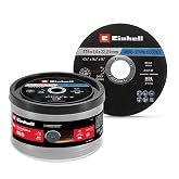 Orijinal Einhell Metal Kesme Diski Seti, 50 Par&ccedil;a, &Oslash; 115 mm, Metal Kutu (hızlı kesim, metal işleme, kolay kesim, MPA sertifik