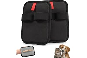 Bafiwu Fellmagnet, 2 Stück Tierhaarentferner Handschuh, Pet Hair Remover für Katzen & Hunde, Wiederverwendbare Fell Magnet Handschuhe, Katzenhaarentferner Handschuh (2)