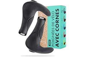 AARON Poignées de vélo ergonomiques Horn