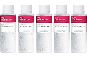 KEDOUCHA Eau Précieuse LOT X5 bouteilles - Lotion Purifiante Clearskin - Nettoie et purifie la peau - Resserre les pores - Élimine les impuretés - Soin pour peaux à tendance acnéique - 375ml